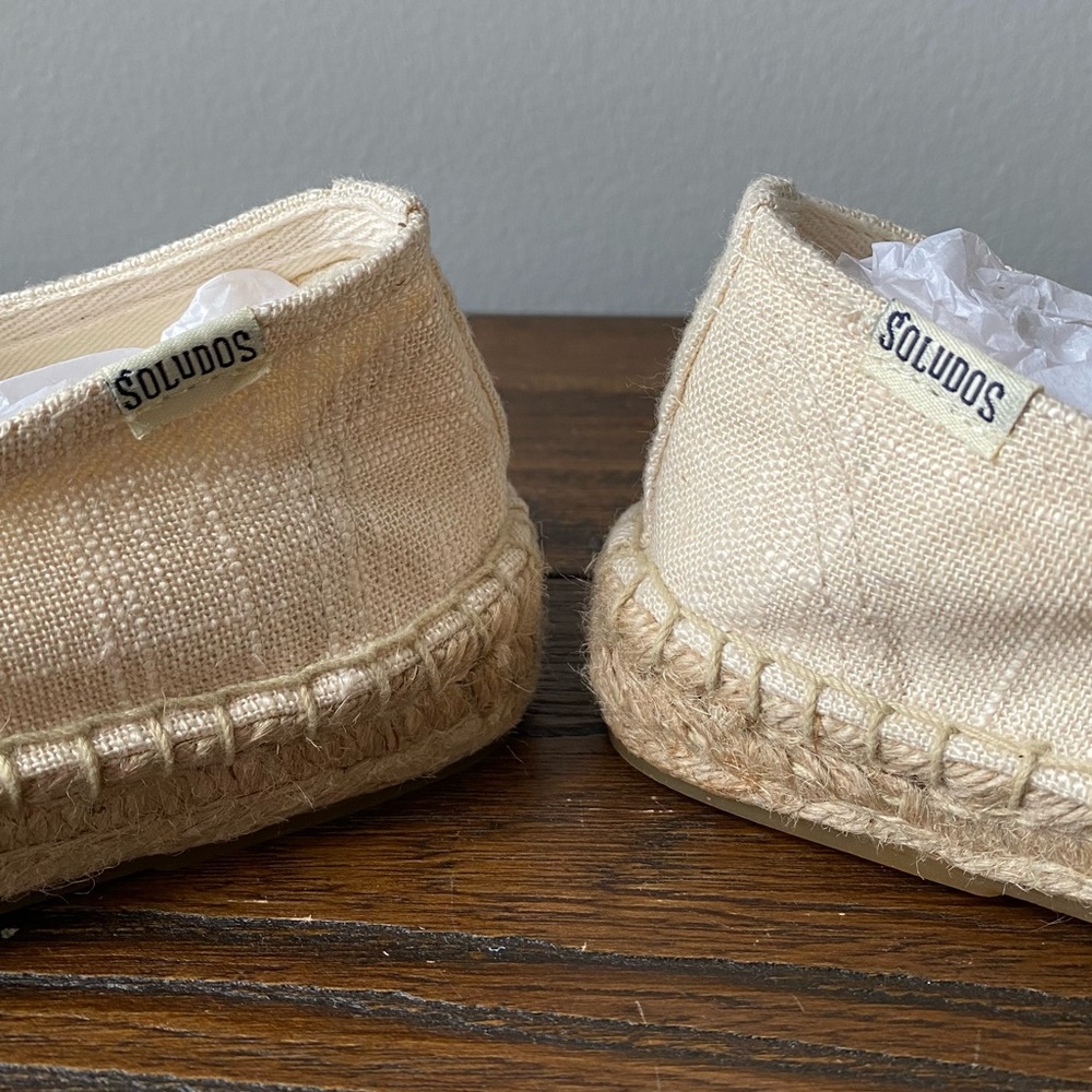 Soludos Peach Bum Embroidered Smoking Slipper Espadrilles - Picture 8 of 11